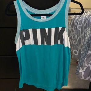Teal VS Pink muscle tee